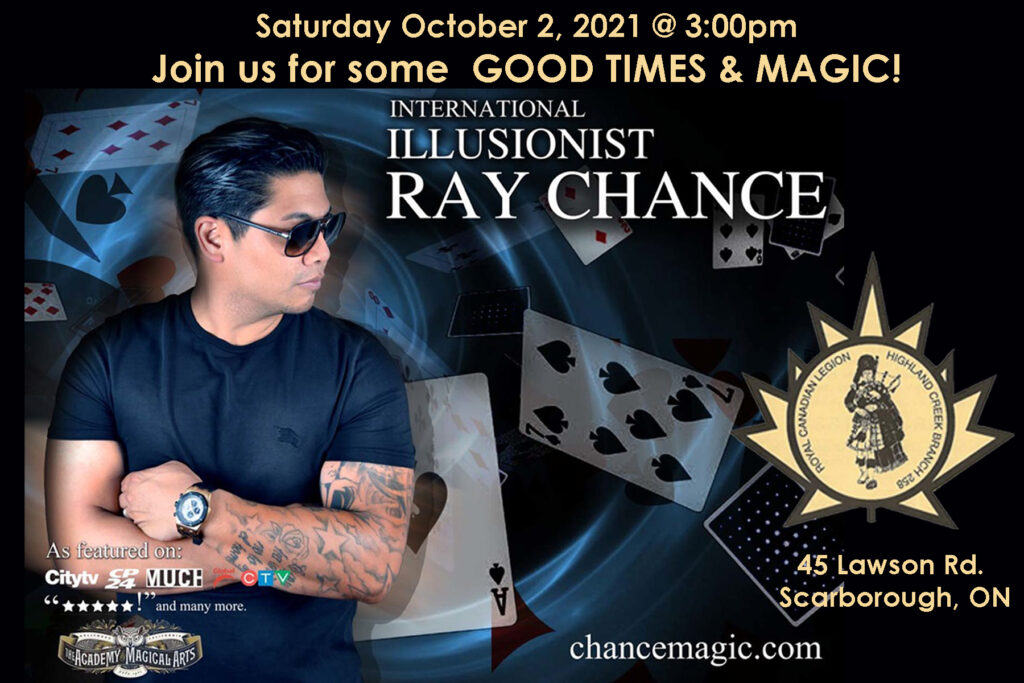 Ray Chance - Illusionist 3:00pm
